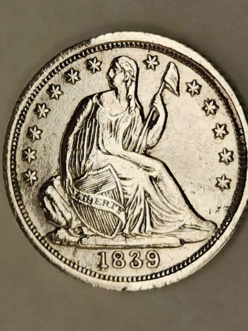 1839-O Half Dime Liberty Seated No Drapery Variety 2-Stars on Obverse Cover