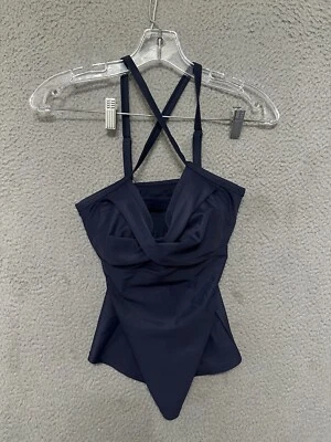 Athleta 32 D / DD Blue Twister Tankini Top Swim Bra Size Small Adult - Image 1 of 4