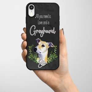 Personalised Whippet iPhone Case Dog Hard Phone Cover Cute Custom Pet Gift ND50 - Picture 1 of 3