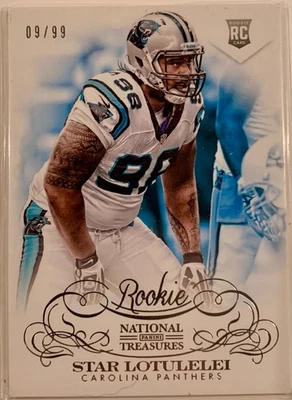 2013 National Treasures - Star Lotulelei - Panthers - #193 Rookie RC /99 - Image 1 of 2