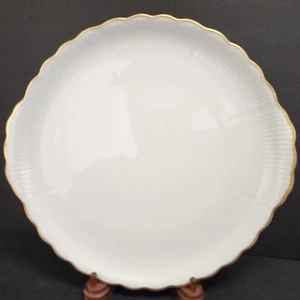 Contessa by Tirschenreuth 11 1/2" Round Serving Platter Gold Trim - Picture 1 of 8