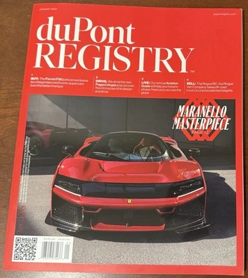 DuPont Registry Magazine JANUARY 2025 BRAND NEW Issue No. 476 - Image 1 of 4