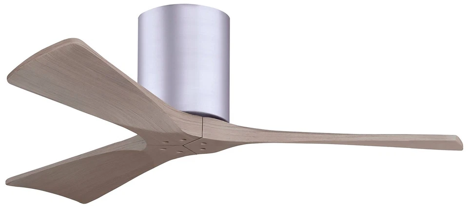 42" Irene-3H Brushed Nickel and Gray Ash Hugger Ceiling Fan - Image 1 of 1
