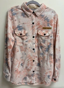 Chaqueta camisa Simply Southern para mujer talla S tie dye polar con botones  - Imagen 1 de 6
