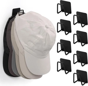 8er Pack Hutablagen für Baseball Caps Wand Edelstahl Hut Organizer für Baseball - Bild 1 von 7