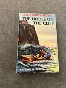 02 Das Haus auf der Klippe (1959-braune Endseite): 🕵🏻Hardy Boys Buch Blue-Back - Bild 1 von 10
