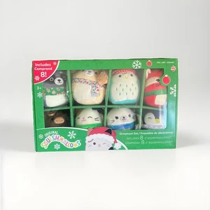 SQUISHMALLOWS Winter Holiday 8 Pack 4" Peluche Ornamento Set Collezione 2023 - Foto 1 di 20