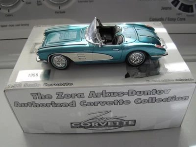 ZORA ARKUS-DUNTOV AUTHORIZED CORVETTE COLLECTABLE 1958 -  1 : 32SCALE NEW IN BOX - Image 1 of 4