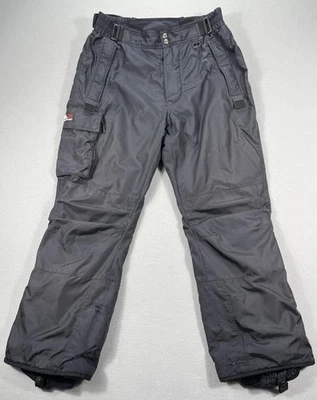 Pantalones de esquí vintage Polo Sport RLX para hombre grandes negros técnicos de nailon aislados para nieve Foto 1 de 4