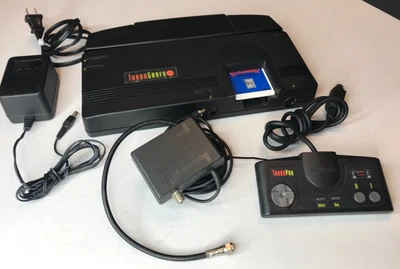 Consola TURBOGRAFX-16 Negra Probada y Funciona con Juego Keith Courage Foto 1 de 4