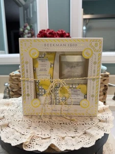 Beekman 1802 Sunshine Lemon Set Crema de Manos, Jabón, Crema Corporal Nuevo - Imagen 1 de 4