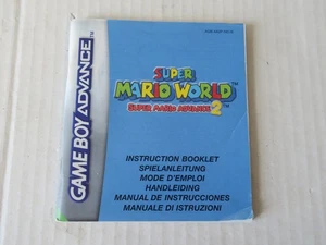 notice SUPER MARIO WORLD   --  GAME BOY ADVANCE  - INSTRUCTION BOOKLET - Foto 1 di 2