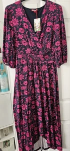 Joe Browns Women's Floral Jersey Wrap Dress Size 16 - Picture 1 of 7