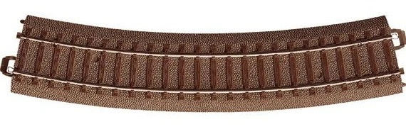 Trix 62224 HO 437.5mm / 17-1/4 (24.3 deg) Curved C Track - Image 1 of 1