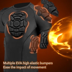 Goalkeeper Shirt For Men Women EVA Soccer Padded Compression Shirt Football - Picture 1 of 27