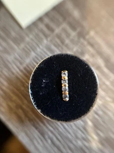 14K Yellow Gold Nail Stud with 4-Cubic Diamond Charm with Post - Picture 1 of 2