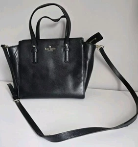 Kate Spade New York Grand Street Small Hayden Satchel/Croasbody~ Black  - Picture 1 of 19