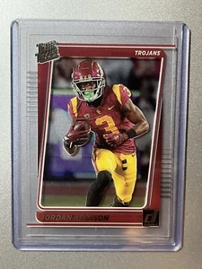 Jordan Addison Minnesota Vikings Panini Clearly Donruss DP NFL 2023 RATED ROOKIE - Picture 1 of 4