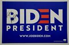 President Joe Biden Signed Official 2020 Campaign Rally Sign Poster Placard JSA