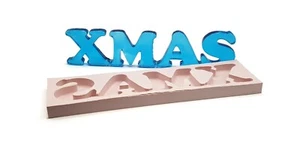 MD03 ""XMAS"" Molde de goma de silicio para fundición artesanal de resina - Imagen 1 de 4