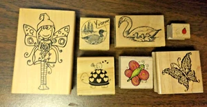 WhisperMaid, Swan, Loon, Turtle & Bird, Bonnie Butterfly, Butterfly, Ladybug 7PC - Picture 1 of 2
