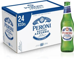 Peroni Nastro Azzurro, Cassa Con 24 Bottiglie Di Birra Da 33 Cl, Birra Premium L - Foto 1 di 7