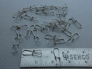SIZE #5 Stainless Steel Duo Lock Snaps 50 Count Pack USA MADE Fishing Tackle - Picture 1 of 4