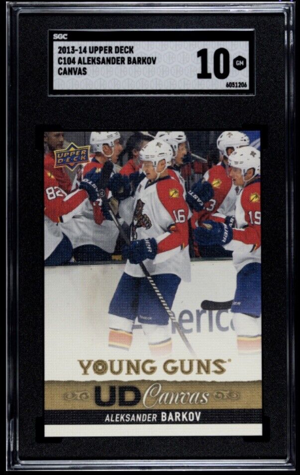 2013-14 Aleksander Barkov Upper Deck Young Guns CANVAS Rookie SGC 10 Gem 💎💥💎