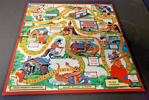 1954 Uncle Wiggily Game Board Only Vintage Howard Garis Milton Bradley 4817D - Picture 1 of 4