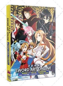 Sword Art Online Season 1-3 GGO 1-2 SAO Alicization 4 Special 3 Movie 2OVA DVD - Picture 1 of 7