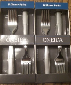 Oneida Jordan Dinner Forks, NEW set/8 L3 - Picture 1 of 2