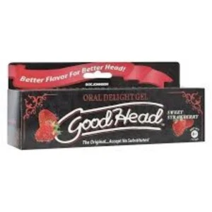 Goodhead Oral Delight Gel 1 oncia sapore di fragola dolce, nuovo - Foto 1 di 1