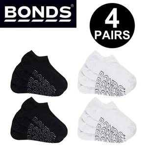 Bonds 4 Pair Lightweight No Show Womens Low Cut Ankle Mesh Socks Footlets LXPW4N - Picture 1 of 5