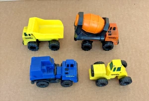 Vintage 9- 90's Tonka small size construction vehicles; older blue hot rod USA; - Picture 1 of 16