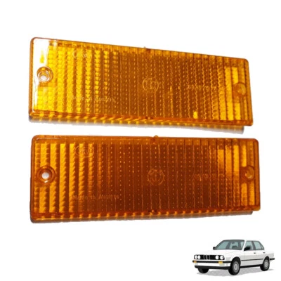 2x Blinkerglas Linse Blinker für BMW E30 Orange (Nicht für M3) 63131386011 - Bild 1 von 4