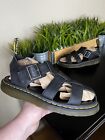 Dr. Martens Black Leather Strap Sandals Mens Size 10 Comfort