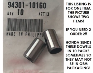 *1EA OEM HONDA DOWEL PIN (SOLD EACH) 10 X 16 ST90 S90 CT90 CT110 ATC90 (90Y) - Picture 1 of 1