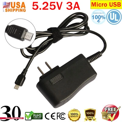 5.25V 3A Micro USB Charger Power Supply Adapter for Raspberry Pi 3 2 Mini  - Image 1 of 4
