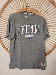 Tampa Bay Lightning NHL Hockey CCM grau T-Shirt Gr. M Company - Bild 1 von 4