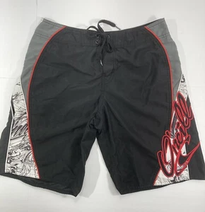 Pantalones Cortos Oneill Para Hombre Talla 31 Negro Gris Poliéster Hechizado Playa Surf Baños de Natación - Imagen 1 de 12