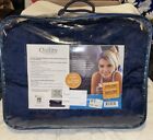 New In Bag Quility Weighted Blanket for Queen 60”x 80” 12 Pounds Blue / Grey