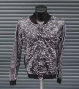 Chaqueta de béisbol Aloha From Deer Outer Shell Mountain Rave blanca y negra XS - Imagen 1 de 6