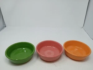 Vintage Fiesta Ware 3 Round Fruit Bowls Apricot Color - 5.75" x 2"Deep - Picture 1 of 6