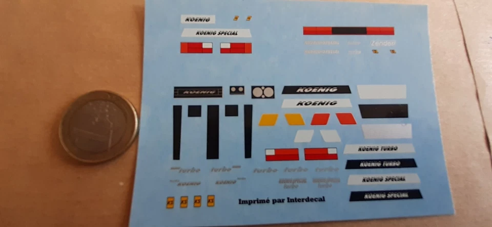 decals43.com décalcomanie 1/43 VIN ferrari Ecurie Koenig 1 - Photo 1/1