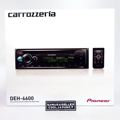 Carrozzeria Pioneer Car audio 1DIN CD USB Bluetooth DEH-6600 Smartphone link KQ - Image 1 of 4