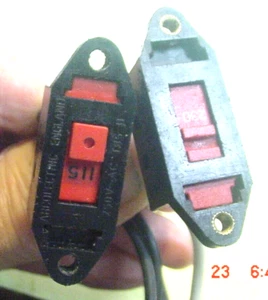 2 NOS 2 Brands JEIL, ARECOLECTRIC England Power line 115/250 VAC Marked Slide Sw - Picture 1 of 4