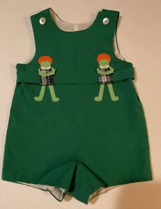 Vintage Toddler Green Friends With Orange Hair Chocolate Soup Romper 4T