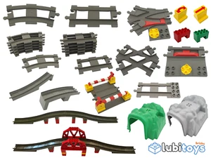 Lego® Duplo Eisenbahn TRAIN Schienen Gerade Gebogene Weiche Gleis DUNKELGRAU ZUG - Bild 1 von 33