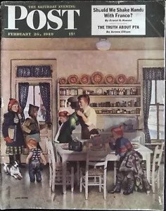 The Saturday Evening Post February 26, 1949 John Falter Cover, Ernest Haycox - Foto 1 di 1