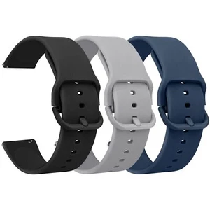 Silicone Watch Bands Quick Release 20mm 22mm Soft Sport Replacement Watch Str... - Picture 1 of 7